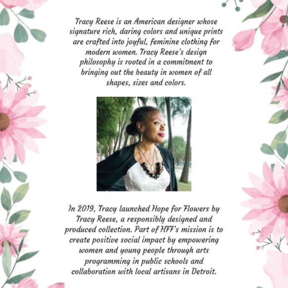 Tracy Reese Silk Multicolor Dress With Bell Sleeves Size 8 - Picture 12 of 13